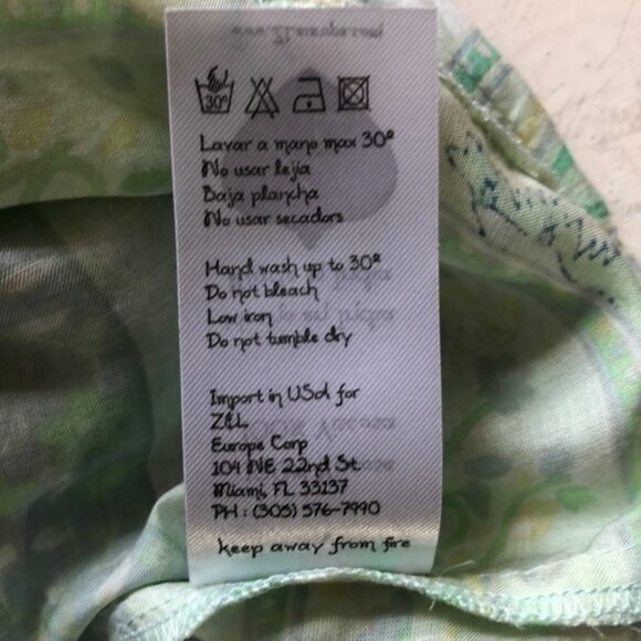 Z&L Europe Boho Print Ruffled Hem Tassel Shorts b61 - Picture 7 of 8